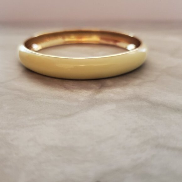 💕 J.Crew Cream Enamel Bangle Bracelet 💕 - Picture 3 of 9